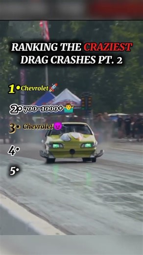 Video Description in Englis🚗💥 Ranking the CRAZIEST Drag Crashes PT. 2 💥🚗