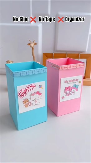 😻No Glue ❌ No Tape ❌ Organizer #diy #craft #budgetfriendly #satisfying #art #penholder