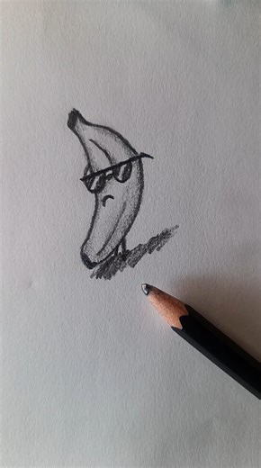 I Drew a Banana With Way Too Much Swagger 🍌😎 #art #shorts #foryou #tutorial #satisfying #swag