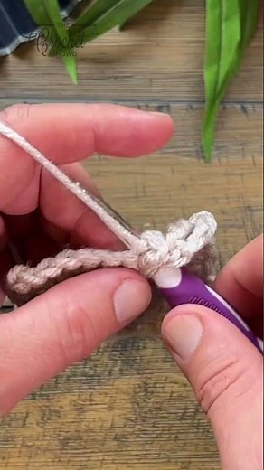 2 Double Crochet Cluster 2 dc cl 🧶 #crochet #crochetstitches