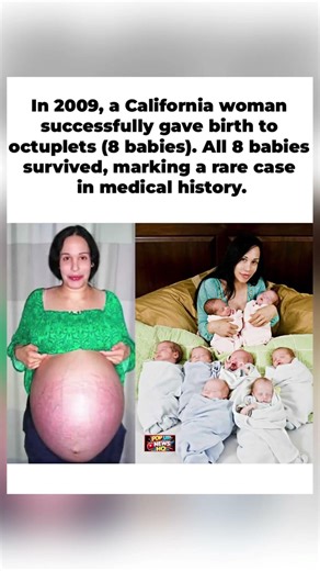 😲👶 2009: California Woman Gives Birth to Octuplets—All 8 Babies Survived!#shorts