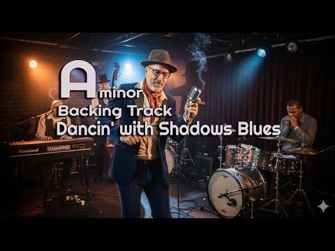 Damcin' With Shadow Backing Track in A minor #BluesMusic #ClassicBlues #deltablues