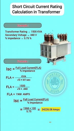 Short Circuit Current Rating Calculation | #explore #electrical #tech #technology #ai #viral #bts