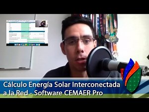 Cálculo Energía Solar Interconectada a la Red - Software CEMAER Pro