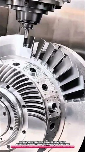 Large 5 Axis CNC Milling Machine Machining High Precision Turbine Impeller up to 1000 mm Diameter