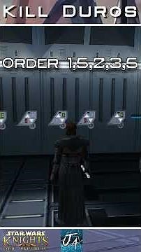 Star Wars Knights of the Old Republic - Taris - Sith Base - Kill Duros Puzzle - Guide