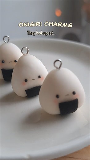 Candy | Polymer Clay Artist on Instagram: "Part of the kawaii food series I'm making 😊 these look so adorable with their little upset expressions hehe 😊 - - - - #polymerclaycharms #polymerclay #kawaii #claycharms #polymerclayart"