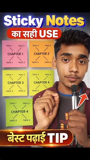 How to use sticky notes toppers🔥 | Ankit Maurya | #shorts #notes #exams