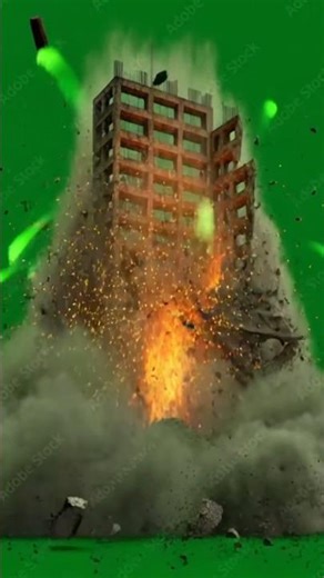 Building Blast 4K – Realistic Explosion VFX | Cinematic Destruction #greenscreen