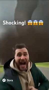 Man Gets Sucked Up By A Tornado! (SHOCKING) #sora2