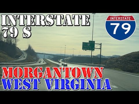 I-79 South - Morgantown - West Virginia - 4K Highway Drive