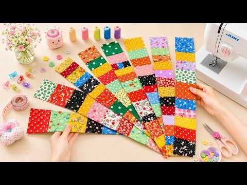Simple Quilt using 3 inch STRIPS ! ALL Straight Sewing ! Quick and Easy Quilt Pattern!