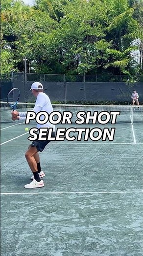 Hitting a Drop Shot Off an Aggressive Serve is a Good Tactic but