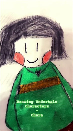 Drawing Undertale Characters-Chara #shorts #undertale #undertalefanart #chara