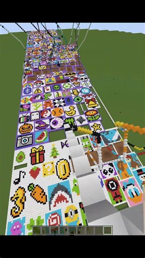 Satisfying pixel art in minecraft (Cup) #shorts #gaming #minecraft