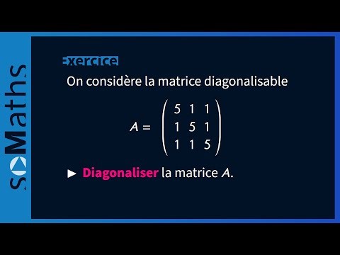 Diagonaliser une matrice | exercice