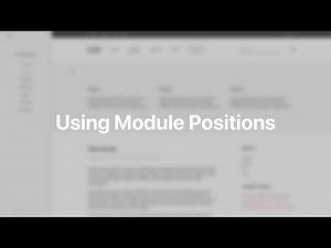 Using Module Positions | YOOtheme Documentation (Joomla)