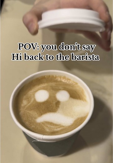Say hi back and save a broken heart ❤️ #barista #fyp