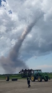 Must Watch: Incredible video of the Tornado yesterday in Watrous, Saskatchewan, Canada!🌪️ Permission: Kariann Evenson | Live Storm Chasers