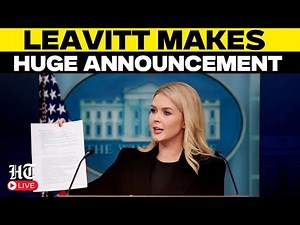 Karoline Leavitt LIVE: White House Press Briefing | Trump–Putin Meeting Announced | U.S. News