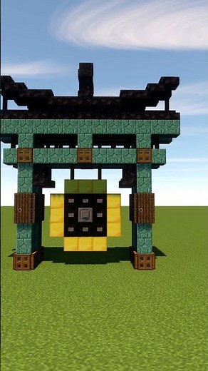 MINECRAFT Torii Gate - building tutorial #Shorts