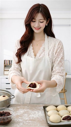 làm bánh đậu đỏ gạo lứt