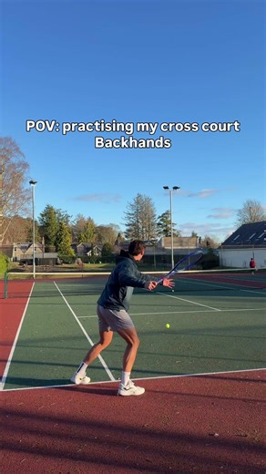 Cross court backhands has never felt better