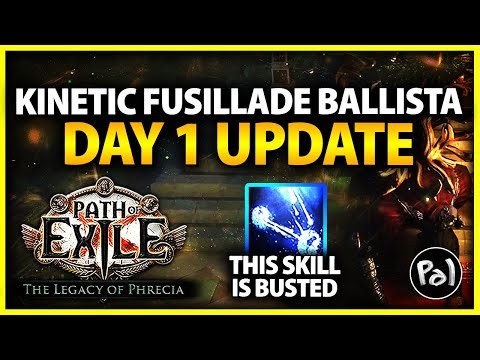 This Skill is BUSTED - Kinetic Fusillade Ballista Paladin Day 1 Update | Path of Exile Phrecia