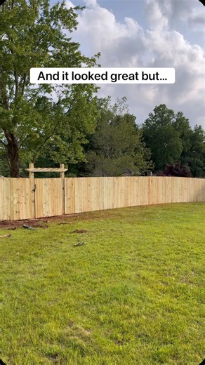 Before you ask, I assumed the fence company pulled a permit and knew the set backs for our city. 🙈 I “approved the post locations” so it’s totally my fault. 🫠 But I’m so glad to be DONE with this fence and now we can focus on the fire pit area! Send me all your inspo! | DeLancey DIY