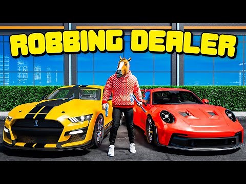 Robbing An Entire Dealership In GTA 5 RP