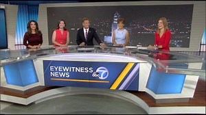 Leslie to the rescue! Leslie Sykes lends a hand (well a slap, actually) when Phillip Palmer has a little trouble on live TV! | ABC7 Morning Show