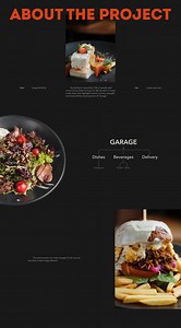 Digital menu for Garage grill&pub | otruta agency