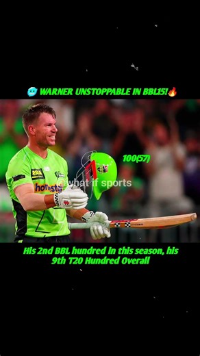 What if Sports in#Cricket #t20 #bbl2026#davidwarner #shorts#whatifsports