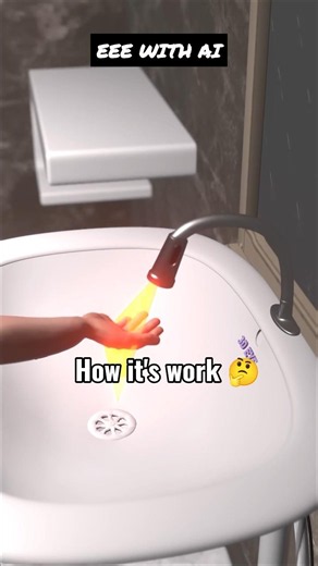 How Does a 🚰 Sensor Tap Work? 🚿 #automaticwatertap #How it's work #3danimation