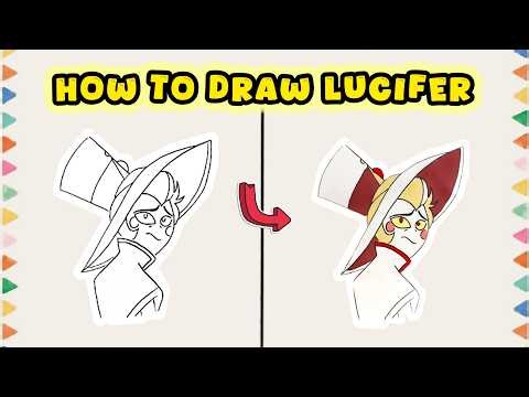 How to Draw Lucifer Morningstar from Hazbin Hotel – Step-by-Step Art