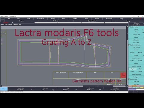 Pattern design tutorial Lactra modaris F6 tools work A to Z