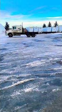 Truck driver training in COLD winter Canadian weather #alberta#winter#truckdriver#cdl#longhaul