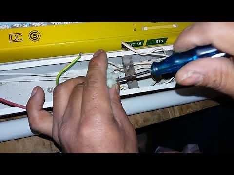 How to connect 220 volt LED tubes