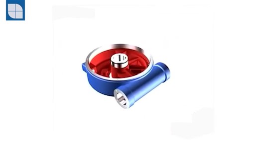 双偏心蝶阀工作原理 3D动画 Double Eccentric Butterfly Valve