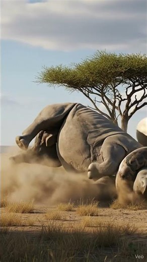 Wildlife — Python vs. White Rhino 🐍🦏 #shorts #wildlife #naturemoment #python #rhino