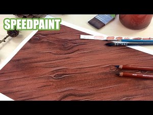 How I Paint Watercolor Wood - Speedpaint and Commentary