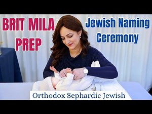 Brit Mila Prep Orthodox Sephardic Jewish Bris & Naming Ceremony Baby Name Reveal