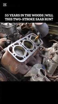55 years in the wood#will this two stroke Saab run?#part 2#restoration #repair