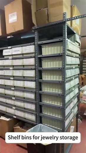 Shelfull bin with racking for small parts storage