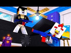 Minecraft - NERF WAR HIDE & SEEK CHALLENGE! (NERF GUN MODS)
