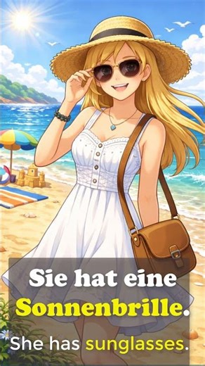 Am Strand | A1 Deutsch Lernen | German Story for Beginners #deutsch