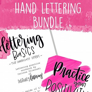 Hand Lettering Bundle, Learn Lettering Bundle, Beginner Lettering Kit, Digital Lettering Worksheets, Printable Hand Lettering Workbooks, - Etsy Australia
