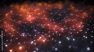 Moving networks An animated visualization of a selforganizing map, where the connections and s of data points are constantly shifting and reorganizing, showcasing the dynamic learning process