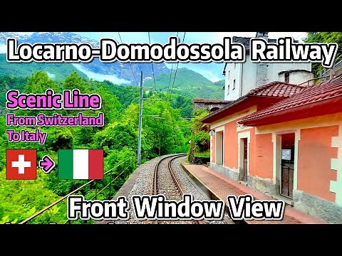 ⁴ᴷ⁶⁰ Swiss/Italian Mountain Railway Driver’s View - Locarno to Domodossola