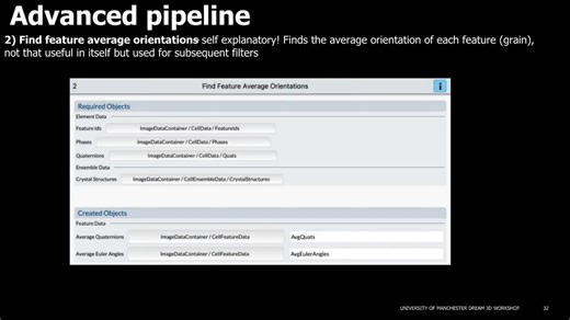 3D EBSD Workshop 44 Orientation Analysis, Surface Meshing, and Advanced Filters